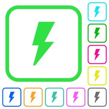 Flash vivid colored flat icons icons 스톡 일러스트