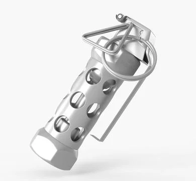 Flashbang grenade, light sounding ammunition or bomb. Explosive war weapon on 스톡 일러스트