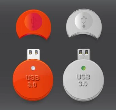 Flashdrive usb Stock Illustration