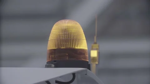 The flasher on the machine works Stock Footage 164474347