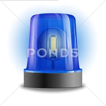 Flasher Siren Design Element Stock Illustration