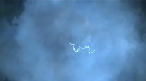 Flashes of lightning, blue clouds Vidéo 12546640