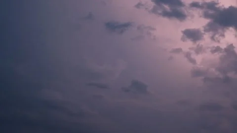 Flashes of lightning in the sky during a thunderstorm. Stock Footage 113626252