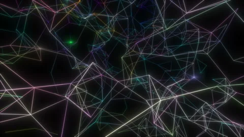 Flashes in a multi-colored structure. Seamless loop. Stock Footage 103559421