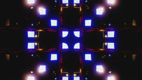 Flashes Of Neon Lights 66 4K Video stock 147880437