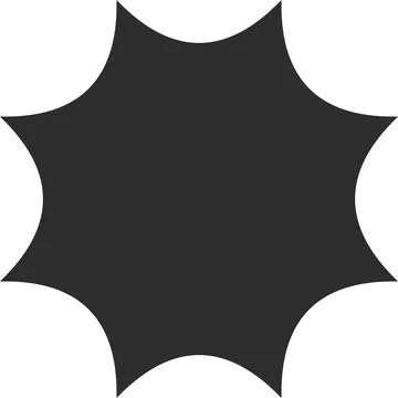 Flashes star flash shining explosion sunburst sticker badge template shape Stock Illustration