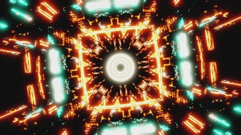 Flashes in the Tunnel 4K Stock Footage 147976369