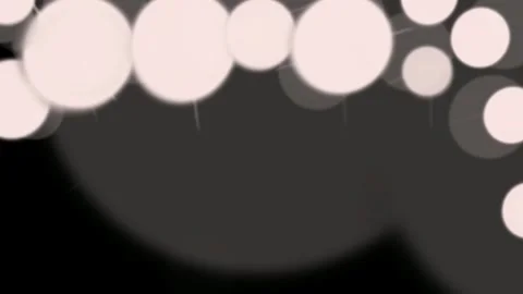 Flashes of white lantern lights with rays on black screen. Doodle video with Stock Footage 329390138