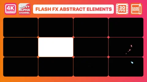 FlashFX Abstract Elements And Transitions Pack Stock Footage 130714150