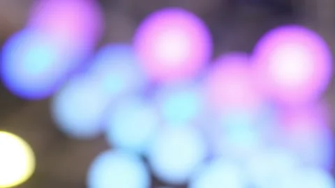 Flashing and moving decorative light balls for music shows. Stock Footage 164091270
