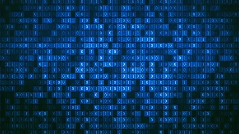 Flashing and Shifting Digital Blocks Background Stock Footage 333392369