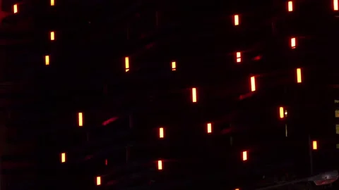Flashing building lights Stock Footage 264993408