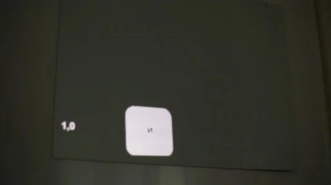 Flashing changing letters of different sizes for sight testing. Stock Footage 53229430