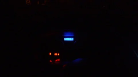 Flashing check engine light sign warning on car dashboard	 動画素材 119860308