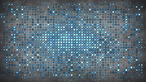 Flashing circle light bulbs abstract loopable background 4k (4096x2304) Stock Footage