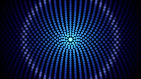 Flashing Circle Lights Animation - Loop Blue Stock Footage 83648951