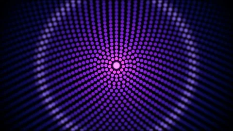 Flashing Circle Lights Animation - Loop Purple Stock Footage 83649162