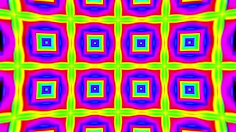 Flashing Colorful Square Tile Light Background Loop Stock Footage 240325100