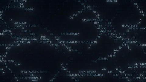 Flashing computer code strings on the screen Stock Footage 93873908