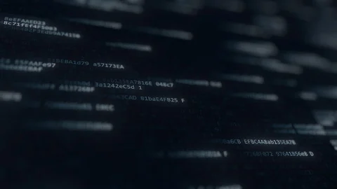 Flashing computer code symbols on the screen. Loopable animation Stock Footage 93580527