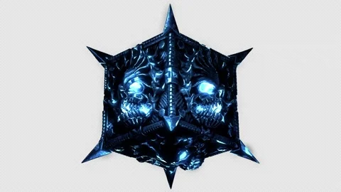 Flashing Demonic Cube VJ Loop Stock Footage 142547522