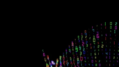 Flashing digits in the lower right corner of the screen Stock Footage 84839022