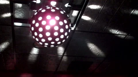 Flashing disco ball Stock Footage 1034146