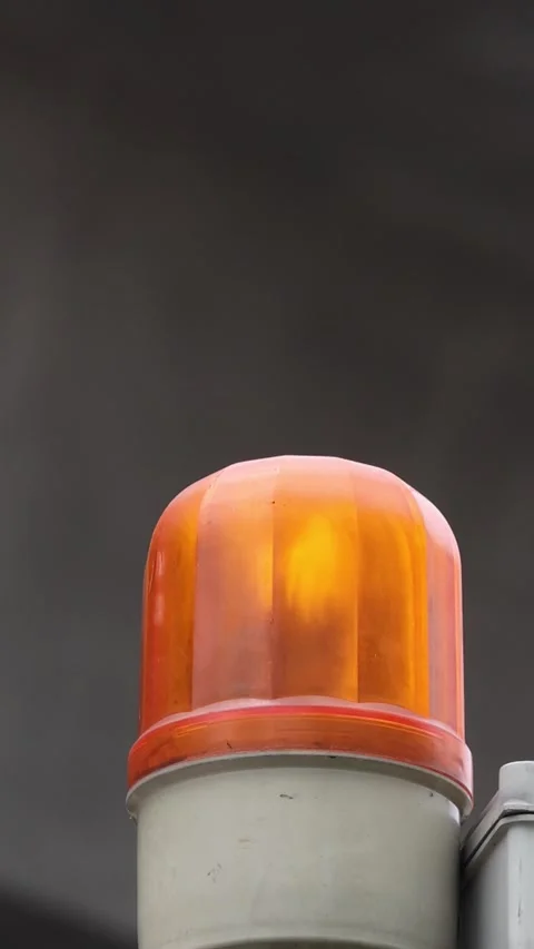 Flashing emergency light Warning Light Stock Footage 268600174