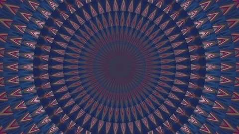 Flashing ethnic patterns in blue hues. Stock Footage 221487726