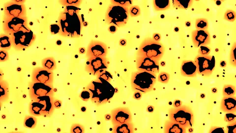 Flashing Into Existence Probability Wave Quantum Dynamics Concept Stock Footage 139735562