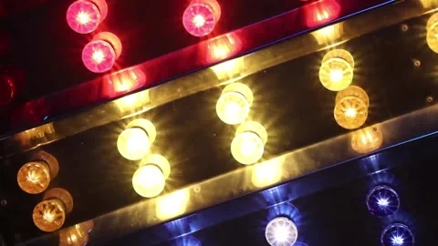 Flashing Fair Lights Stock-Footage 136689530
