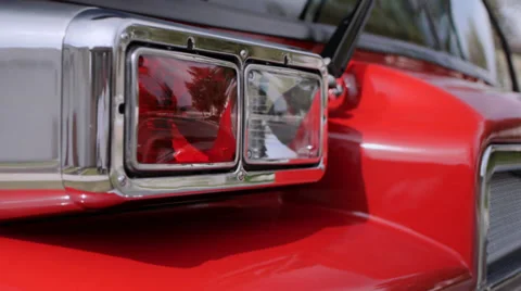 Flashing fire engine lights Stock Footage 32257249