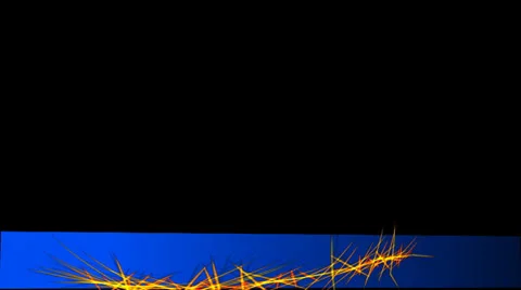 Flashing Fire Sticks, Lower Thirds Video stock 24510879