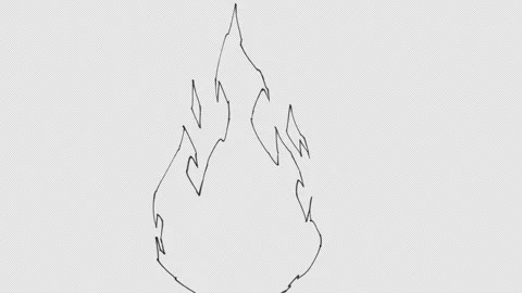 Flashing Flame Loop Transparent Stock Footage 346751867