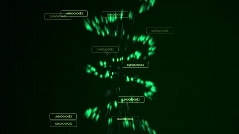 Flashing Fluorescent Lights Simulate DNA Analysis test Process Stock Footage 312772393