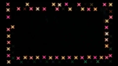 Flashing frame of Boke as crosses Stock Footage 69744654