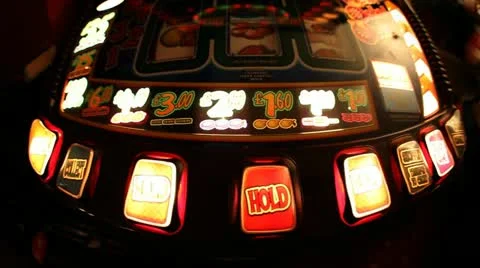 Flashing Fruit Machine HD Stock Footage 12669659