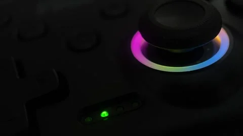 Flashing Gaming Gamepad Background Stock Footage 265874600