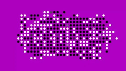 Flashing geometric shapes. Stock Footage 314206490