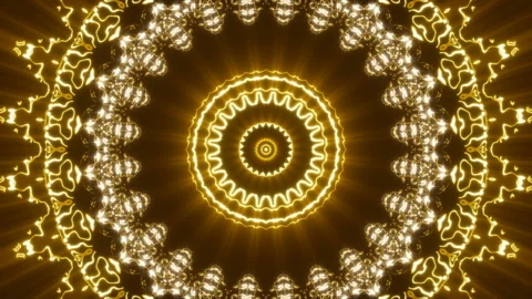Flashing gold shape on brown background, loop Stock Footage 89347057