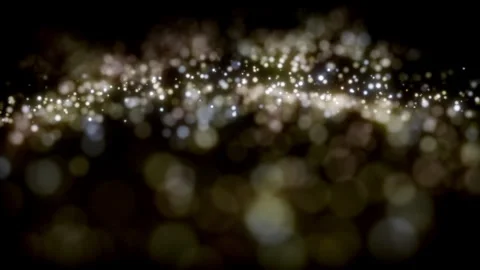 Flashing Golden Particles Stock Footage 249539095