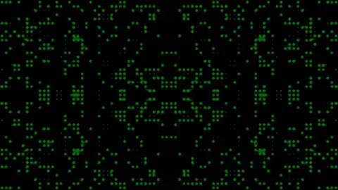 Flashing Green Dots 库存影片 193373900