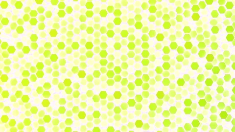 Flashing green hexagonal prisms pattern, looping abstract motion background Stock Footage 143764948