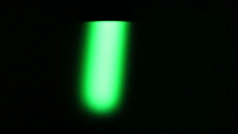Flashing green light in the dark Stock Footage 172031383