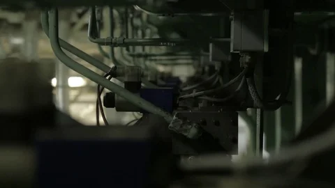 Flashing indicators on oil lubricators Stock Footage 70101533