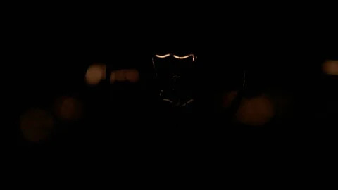Flashing lamp bulb; light glowing incandescent filament . Detail of incandescent 動画素材 71294645
