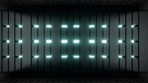 Flashing Lamps On The Wall Stock Footage 282103756