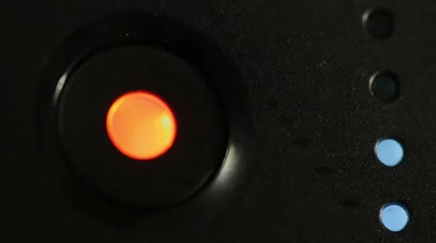 The flashing LED on a device Stock Footage 58978847