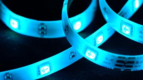 Flashing LED lights Video stock 104311979