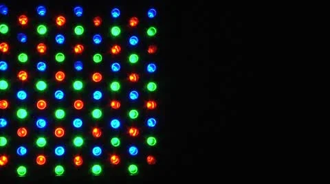 Flashing Led For Music Clip Video stock 8838853